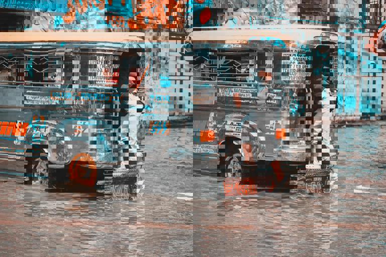 Flooded Underpass Leaves Commuters Stranded and Disrupts Morning Bus Routines